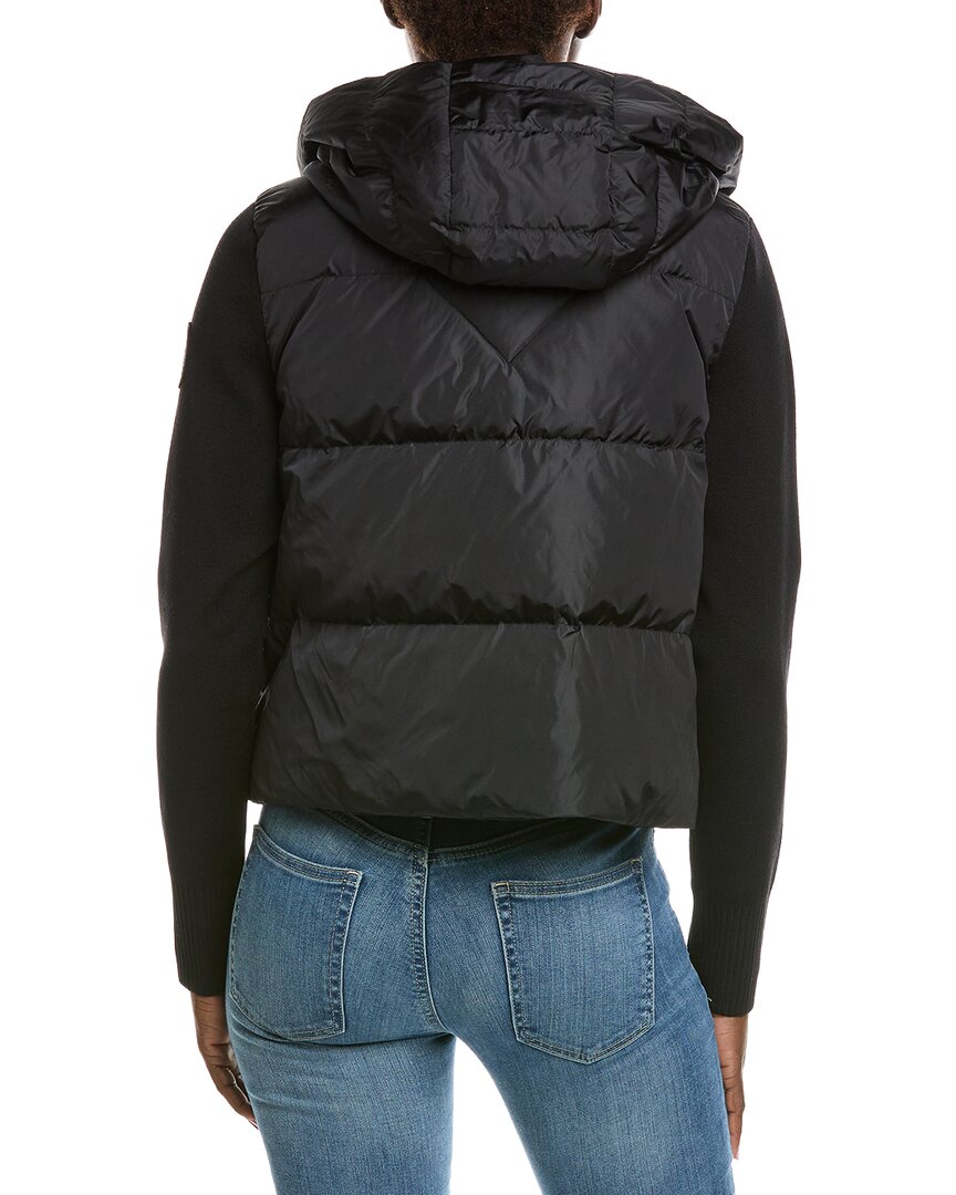 Canada Goose Hybridge Wide Quilt Knit Wool Hoodie