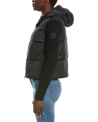 Canada Goose Hybridge Wide Quilt Knit Wool Hoodie