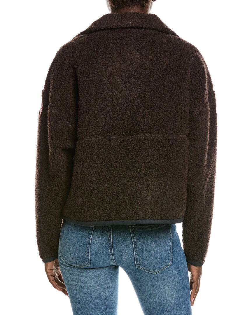 Canada Goose Simcoe Zip Up Fleece Wool-Blend Sweater