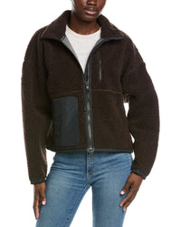 Canada Goose Simcoe Zip Up Fleece Wool-Blend Sweater