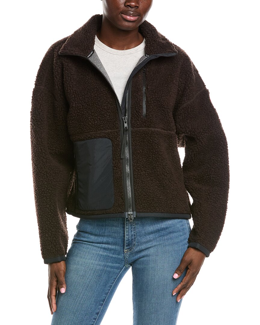 Canada Goose Simcoe Zip Up Fleece Wool-Blend Sweater