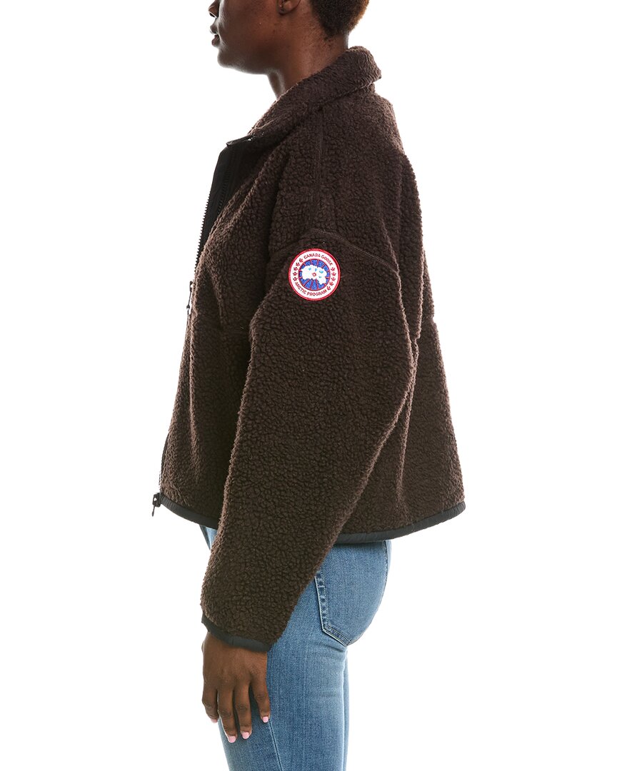 Canada Goose Simcoe Zip Up Fleece Wool-Blend Sweater