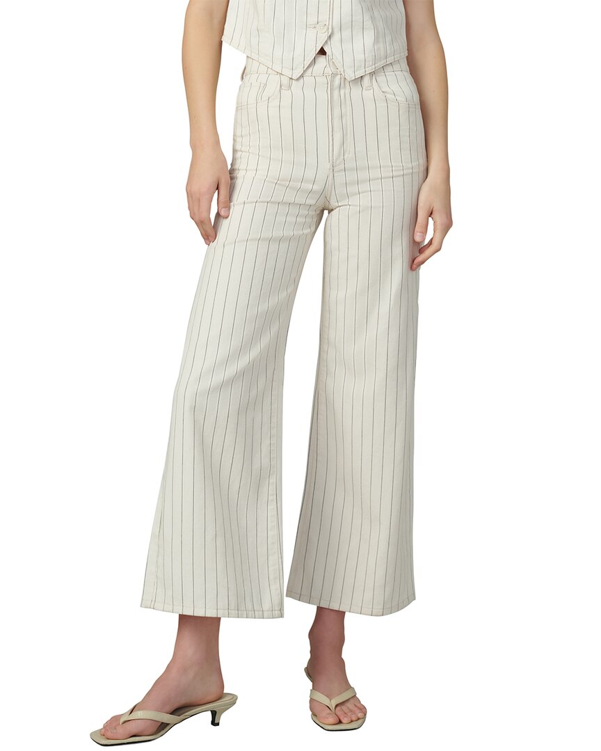 Joe's Jeans The Mia Wide Leg Ankle Natural Stripe Jean