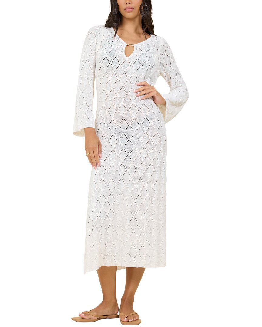 Surf Gypsy Plunge Diamond Knit Maxi Dress