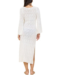 Surf Gypsy Plunge Diamond Knit Maxi Dress