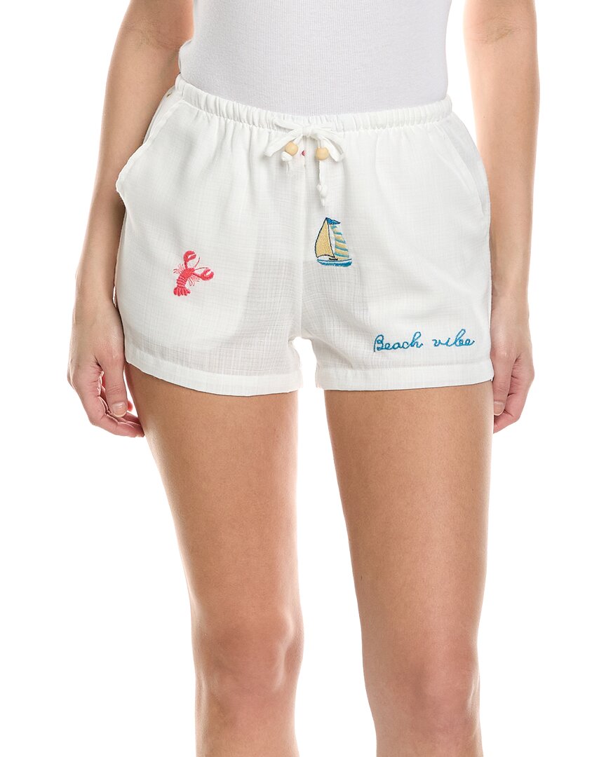Surf Gypsy Surf Gypsy Embroidered Slub Gauze Short