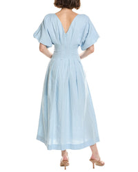 Nicholas Nicholas Vicky Linen-Blend Midi Dress