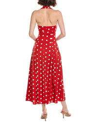 Nicholas Nicholas Seraphina Linen-Blend Halter Dress