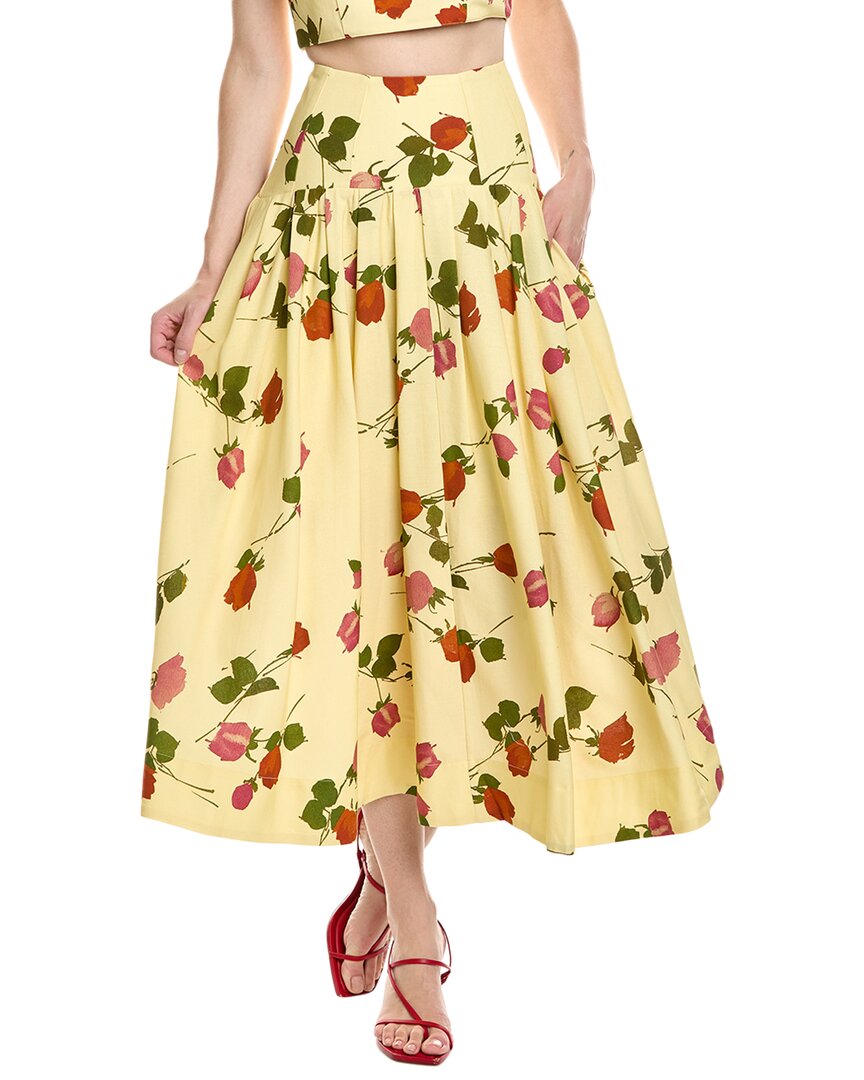 Nicholas Nicholas Jordan Linen-Blend Skirt