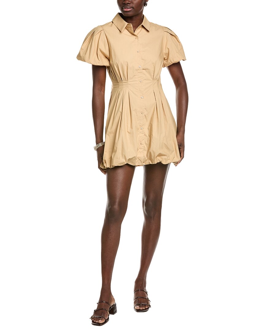 English Factory Button-Down Bubble Mini Dress