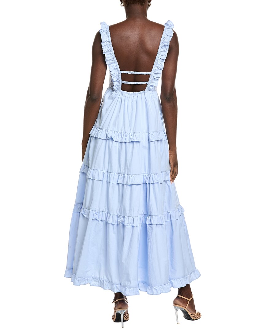 English Factory Open Back Ruffled Maxi Dress