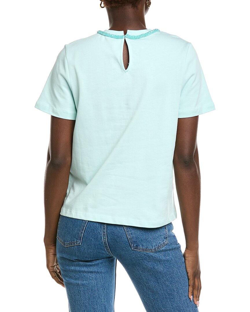 English Factory Beaded Bow T-Shirt