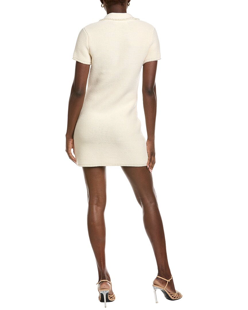 English Factory Knit Pearl Detail Mini Dress