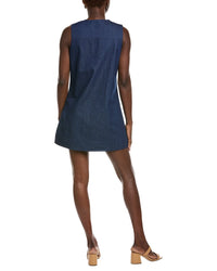 English Factory Denim Lace-Up Mini Dress