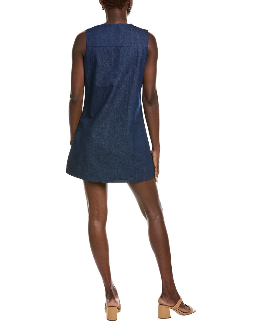 English Factory Denim Lace-Up Mini Dress