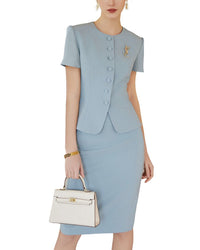 Anette 2Pc Blazer & Skirt Set