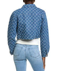 Endless Rose Distressed Cropped Denim Jacket