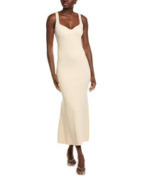 Endless Rose Sweetheart Neckline Knit Maxi Dress