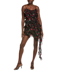 Endless Rose Print Ruffled Dress