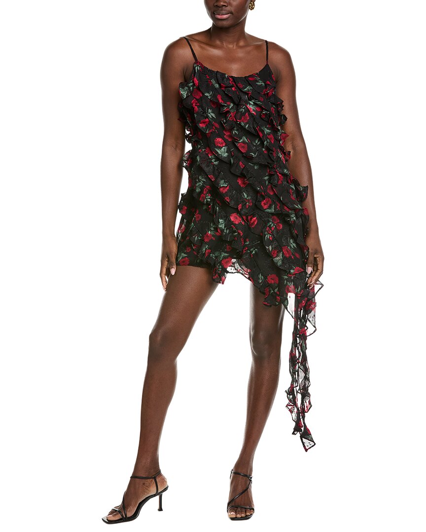 Endless Rose Print Ruffled Dress