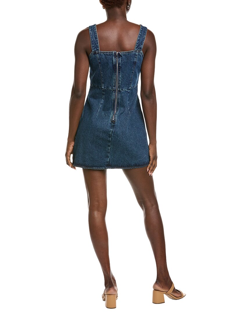 Endless Rose Bow Trim Denim Mini Dress