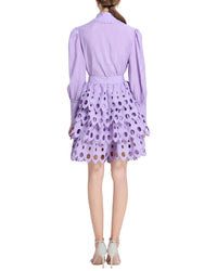 Elaine 2Pc Blouse & Mini Skirt Set