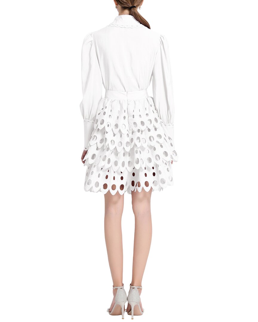 Elaine 2Pc Blouse & Mini Skirt Set