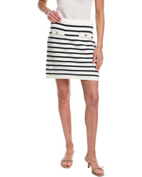 Design History Welt Pocket Striped Mini Skirt