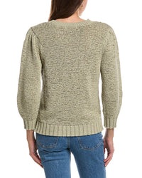 Design History Elbow Puff Sleeve Pullover
