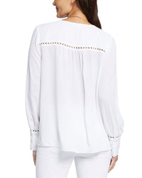 Nydj Lace Peasant Top