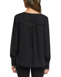 Nydj Lace Peasant Top