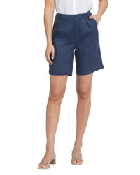 Nydj Relaxed Oxford Navy Short