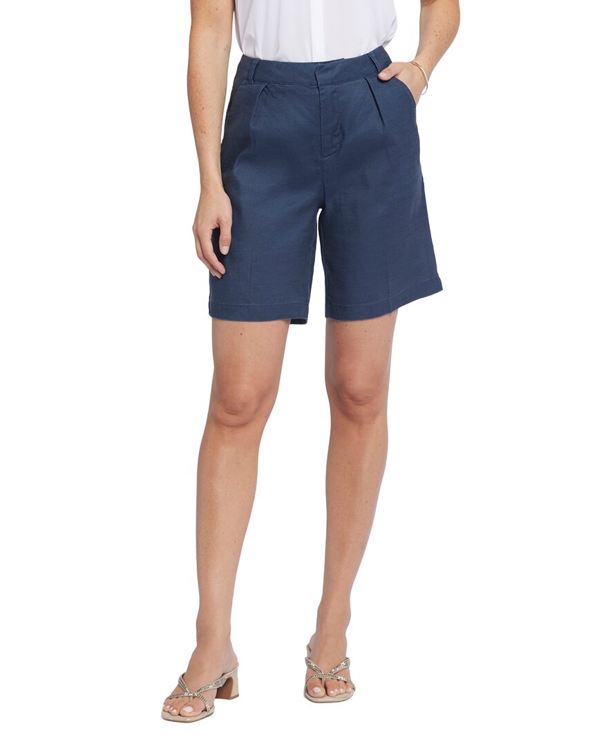 Nydj Relaxed Oxford Navy Short