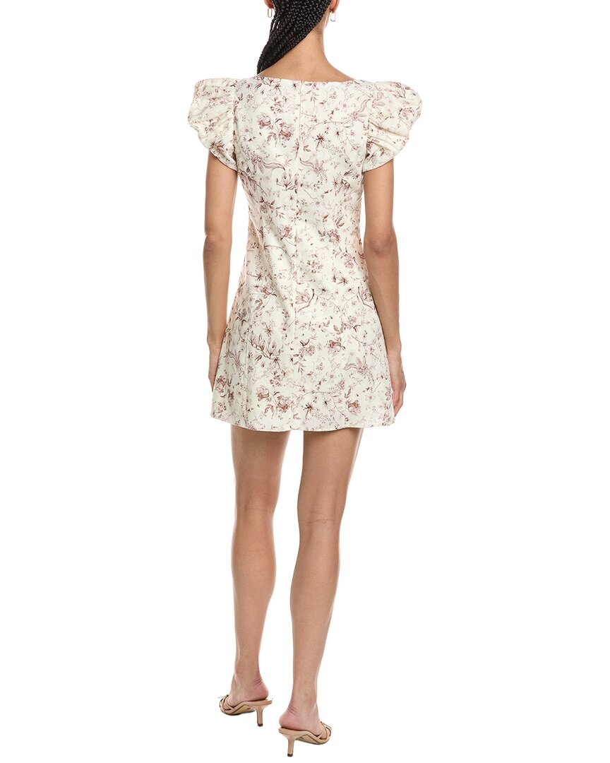 Reveriee Cap Sleeve Mini Dress, White / 4