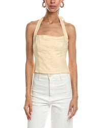 Reveriee Linen Halter Neck Top