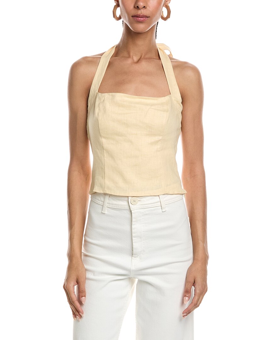 Reveriee Linen Halter Neck Top