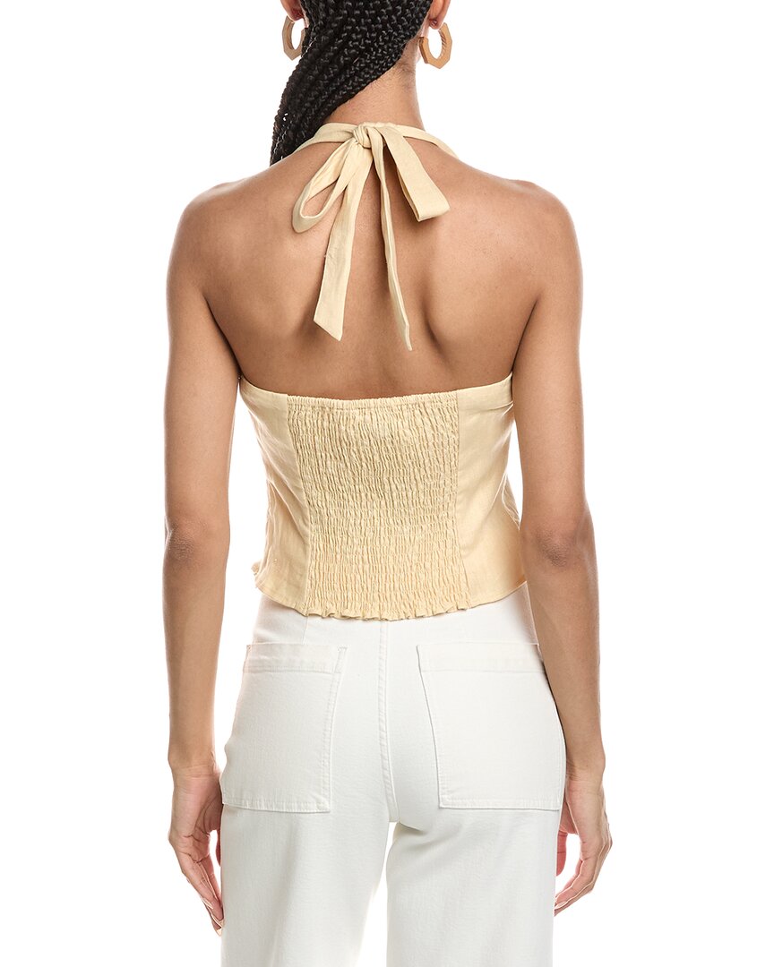 Reveriee Linen Halter Neck Top