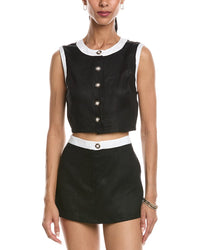 Reveriee Linen Halter Neck Top