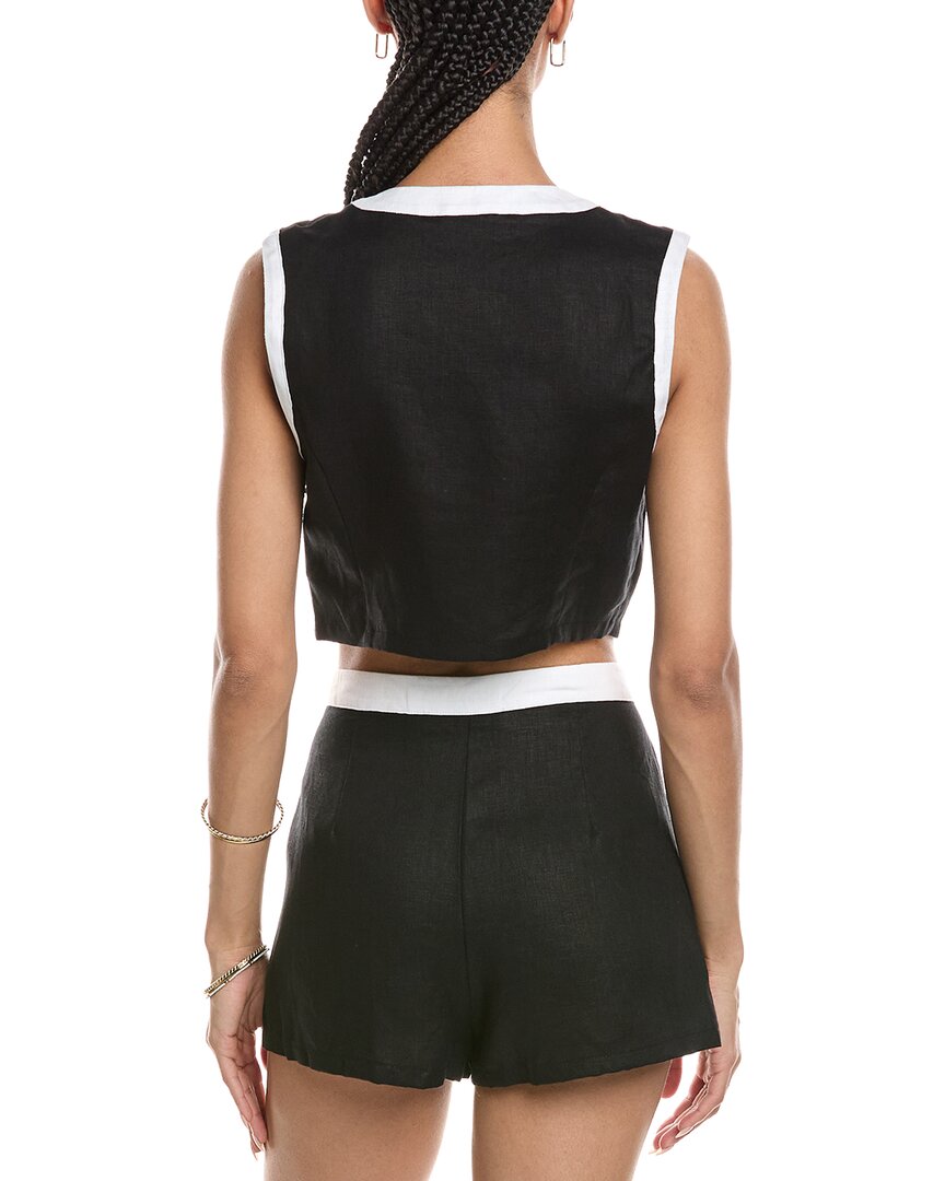 Reveriee Linen Halter Neck Top