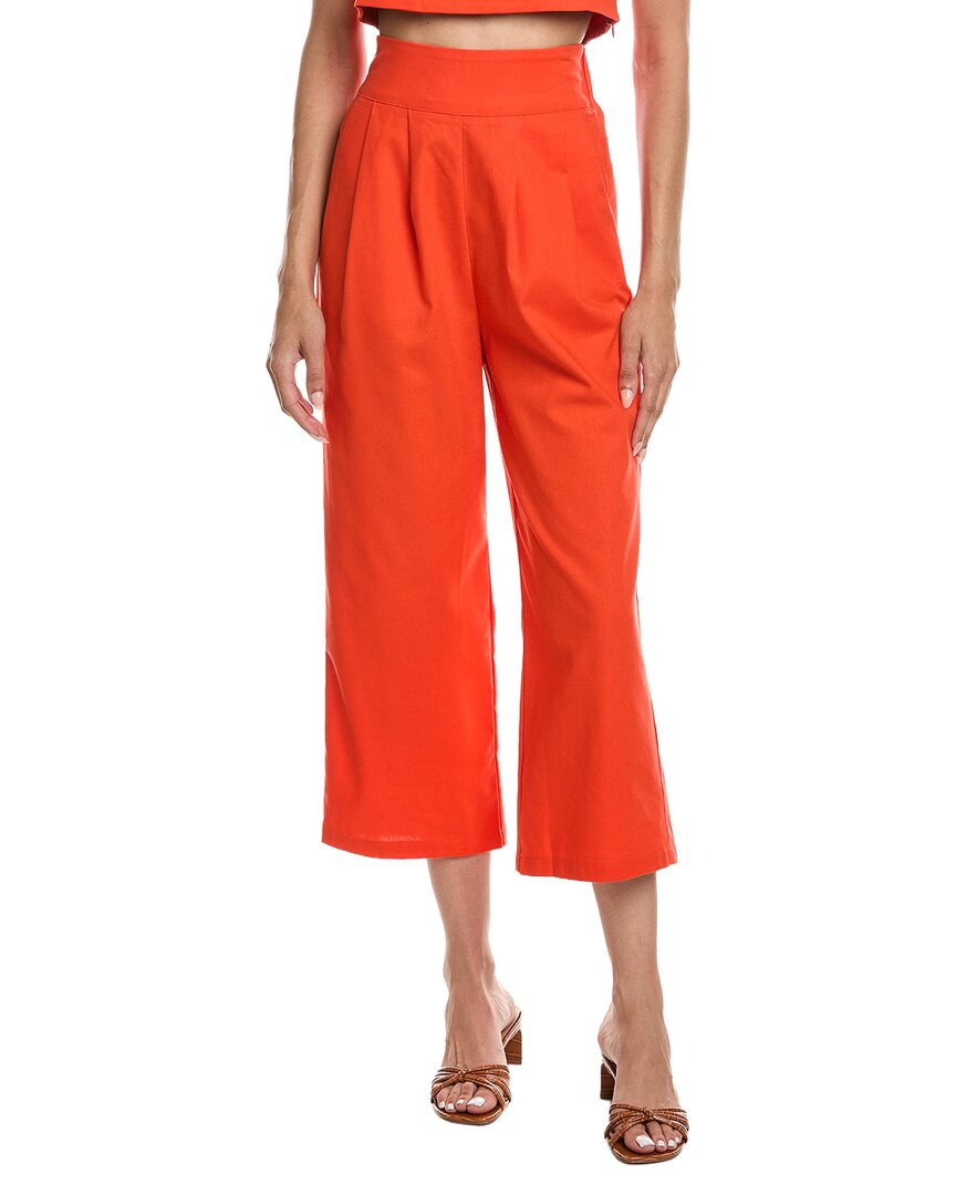 Reveriee Linen-Blend Pant