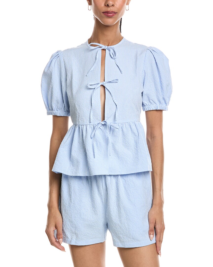 Reveriee Tie Front Top