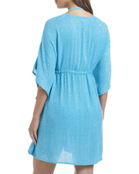 Bleu Rod Beattie Golden Hour Sequin Caftan Coverup