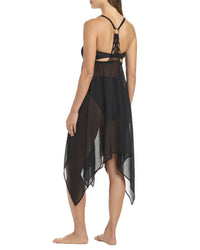 Bleu Rod Beattie La Cote D'azur Chiffon Coverup Dress