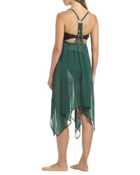 Bleu Rod Beattie La Cote D'azur Chiffon Coverup Dress