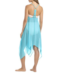 Bleu Rod Beattie La Cote D'azur Chiffon Coverup Dress