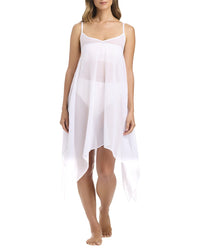 Bleu Rod Beattie La Cote D'azur Chiffon Coverup Dress