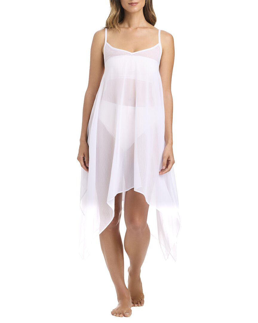 Bleu Rod Beattie La Cote D'azur Chiffon Coverup Dress