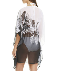 Bleu Rod Beattie Double Duty Chiffon Caftan Coverup