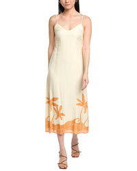 Lost + Wander Sefina Linen-Blend Maxi Dress
