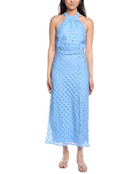 lost wander maxi dress Lost + Wander Clara Smocked Knit Maxi Dress In Navy